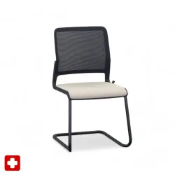 Sitag SitagXilium Mesh cantilever chair Beige without armrests, Free swinging, New - Perfect for visitors and guests