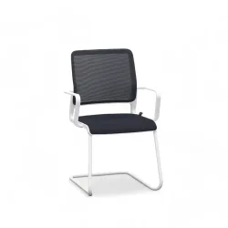 Cantilever Sitag SitagXilium Black with fixed armrests, Free swinging, New - Perfect for visitors and guests