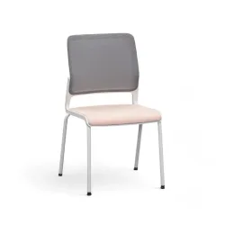 4-legged chairs Sitag SitagXilium Mesh Pink without armrests, New - Perfect for office and reception