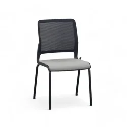 Sitag SitagXilium Mesh visitor chair Gray without armrests, New - Perfect for office and reception