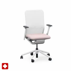 Office swivel chair Sitag SitagTeam Mesh with 2D armrests, Pink, New, Ergonomic chair - ideal for flexible working