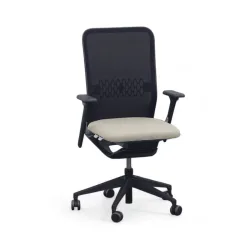 Office swivel chair Sitag SitagTeam Mesh with 2D armrests, Beige, New, Ergonomic chair - ideal for flexible working