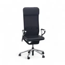 Executive chair SitagTeam Highback Mesh swissmade with ring armrests, Black, New, Ergonomic chair - ideal for flexible working