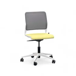 Conference chair Sitag SitagXilium Mesh without armrests, Yellow, New - Ergonomic & height-adjustable