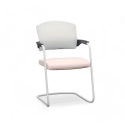 Cantilever Sitag EL100 Pink with fixed armrests, Free swinging, New - Perfect for visitors and guests