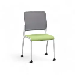 4-leg chairs Sitag SitagXilium Mesh Green without armrests, New - Perfect for office and reception
