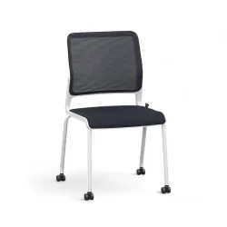 4-leg chairs Sitag SitagXilium Mesh Black without armrests, New - Perfect for office and reception
