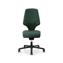 Office swivel chair Giroflex 64-3578 without armrests, Dark green/Black, New, Ergonomic chair - ideal for flexible working