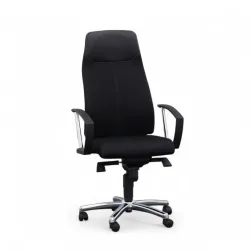Office swivel chair Topstar with fixed armrests, Black, New, Ergonomic chair - ideal for flexible working