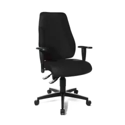 Office swivel chair Topstar Lady Sitness with 3D armrests, Black, New, Ergonomic chair - ideal for flexible working