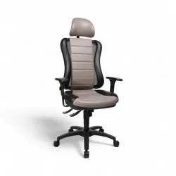 Topstar Head Point RS office chair with 1D armrests, Gray, New, Ergonomic chair - ideal for flexible working
