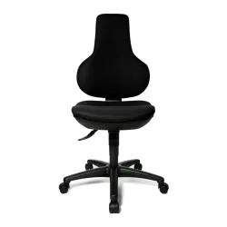 Office chair Topstar Ergo Point SY without armrests, Black/Black, New, Ergonomic chair - ideal for flexible working