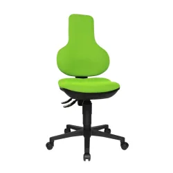 Office chair Topstar Ergo Point SY without armrests, Green/Black, New, Ergonomic chair - ideal for flexible working
