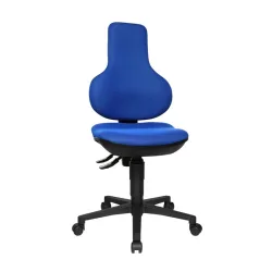 Office chair Topstar Ergo Point SY without armrests, Blue/Black, New, Ergonomic chair - ideal for flexible working