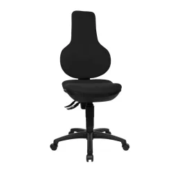 Office chair Topstar Ergo Point P without armrests, Black/Black, New, Ergonomic chair - ideal for flexible working