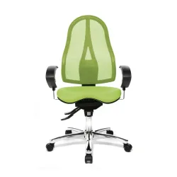 Topstar Sitness 15 office swivel chair with 1D armrests, Green, New, Ergonomic chair - ideal for flexible working