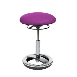 Bürohocker SITNESS BOB, Sitzhöhe 440 - 570 mm, Bezug violett Topstar