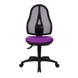 Topstar Open Point SY office swivel chair without armrests, Purple, New, Ergonomic chair - ideal for flexible working