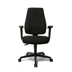 Office chair Topstar Sydney Pro with 1D armrests, Black/Black, New, Ergonomic chair - ideal for flexible working