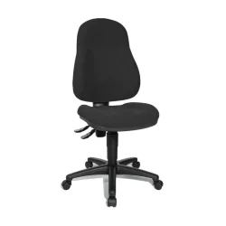 Office chair Topstar Wellpoint 10 without armrests, Black/Black, New, Ergonomic chair - ideal for flexible working