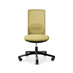Bürodrehstuhl HAG Futu Mesh 1100-S ohne Armlehnen, Gelb, Neu, Ergonomischer Stuhl - ideal für flexibles Arbeiten
