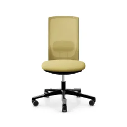 Bürodrehstuhl HAG Futu Mesh 1100-S ohne Armlehnen, Gelb, Neu, Ergonomischer Stuhl - ideal für flexibles Arbeiten