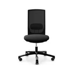 Bürodrehstuhl HAG Futu Mesh 1100-S ohne Armlehnen, Schwarz, Neu, Ergonomischer Stuhl - ideal für flexibles Arbeiten