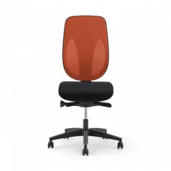 Bürostuhl Giroflex 353-4029 ohne Kopfstütze & ohne Armlehnen Orange/Schwarz, Neu, Ergonomischer Stuhl - ideal für flexibles Arbeiten