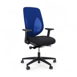 Bürostuhl Giroflex 353-4029 ohne Kopfstütze & mit 2D Armlehnen Blau/Schwarz, Neu, Ergonomischer Stuhl - ideal für flexibles Arbeiten
