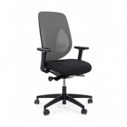 Bürostuhl Giroflex 353-4029 ohne Kopfstütze & mit 2D Armlehnen Grau/Schwarz, Neu, Ergonomischer Stuhl - ideal für flexibles Arbeiten