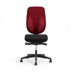 Bürostuhl Giroflex 353-4029 ohne Kopfstütze & ohne Armlehnen Rot/Schwarz, Neu, Ergonomischer Stuhl - ideal für flexibles Arbeiten
