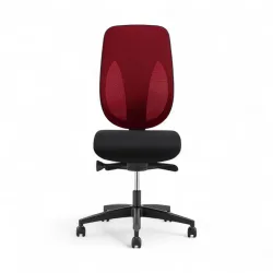 Bürostuhl Giroflex 353-4029 ohne Kopfstütze & ohne Armlehnen Rot/Schwarz, Neu, Ergonomischer Stuhl - ideal für flexibles Arbeiten