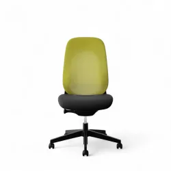 Drehstuhl Giroflex 40-4049 ohne Armlehnen, Gelb/Schwarz, Neu, Ergonomischer Stuhl - ideal für flexibles Arbeiten
