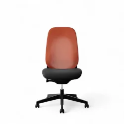 Drehstuhl Giroflex 40-4049 ohne Armlehnen, Orange/Schwarz, Neu, Ergonomischer Stuhl - ideal für flexibles Arbeiten