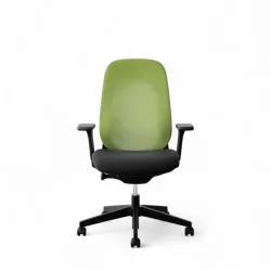 Drehstuhl Giroflex 40-4049 mit 3D Armlehnen, Grün/Schwarz, Neu, Ergonomischer Stuhl - ideal für flexibles Arbeiten