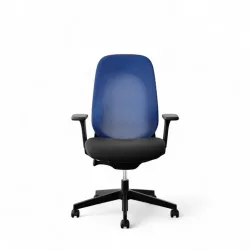 Drehstuhl Giroflex 40-4049 mit 3D Armlehnen, Blau/Schwarz, Neu, Ergonomischer Stuhl - ideal für flexibles Arbeiten