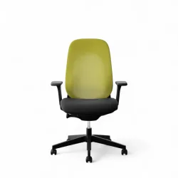 Drehstuhl Giroflex 40-4049 mit 3D Armlehnen, Gelb/Schwarz, Neu, Ergonomischer Stuhl - ideal für flexibles Arbeiten