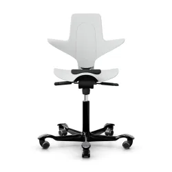 Sattelstuhl HAG Capisco Puls 8010 ohne Armlehnen, Weiss/Schwarz, Neu, Ergonomischer Stuhl - ideal für flexibles Arbeiten