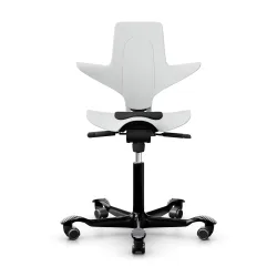 Sattelstuhl HAG Capisco Puls 8010 ohne Armlehnen, Weiss/Schwarz, Neu, Ergonomischer Stuhl - ideal für flexibles Arbeiten