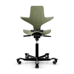 Sattelstuhl HAG Capisco Puls 8010 ohne Armlehnen, Grün/Schwarz, Neu, Ergonomischer Stuhl - ideal für flexibles Arbeiten