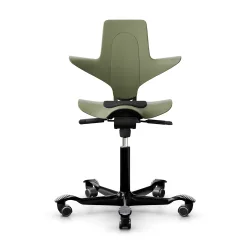 Sattelstuhl HAG Capisco Puls 8010 ohne Armlehnen, Grün/Schwarz, Neu, Ergonomischer Stuhl - ideal für flexibles Arbeiten