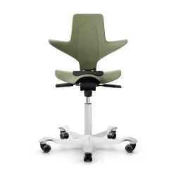 Sattelstuhl HAG Capisco Puls 8010 ohne Armlehnen, Grün/Weiss, Neu, Ergonomischer Stuhl - ideal für flexibles Arbeiten