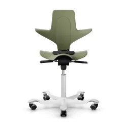 Sattelstuhl HAG Capisco Puls 8010 ohne Armlehnen, Grün/Weiss, Neu, Ergonomischer Stuhl - ideal für flexibles Arbeiten