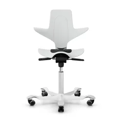 Sattelstuhl HAG Capisco Puls 8010 ohne Armlehnen, Weiss/Weiss, Neu, Ergonomischer Stuhl - ideal für flexibles Arbeiten