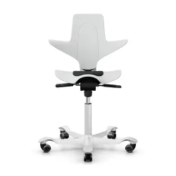 Sattelstuhl HAG Capisco Puls 8010 ohne Armlehnen, Weiss/Weiss, Neu, Ergonomischer Stuhl - ideal für flexibles Arbeiten