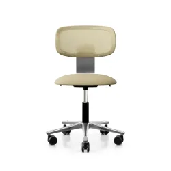 Arbeitsstuhl HAG Tion 2340 Mesh ohne Armlehnen, Gelb/Verchromt, Neu, Ergonomischer Stuhl - ideal für flexibles Arbeiten