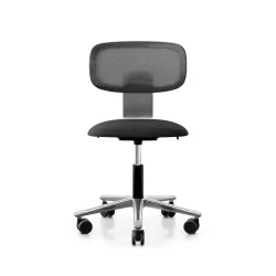 Arbeitsstuhl HAG Tion 2340 Mesh ohne Armlehnen, Schwarz/Verchromt, Neu, Ergonomischer Stuhl - ideal für flexibles Arbeiten