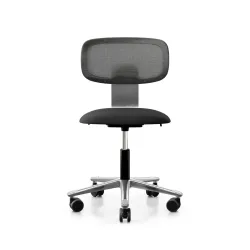 Arbeitsstuhl HAG Tion 2340 Mesh ohne Armlehnen, Schwarz/Verchromt, Neu, Ergonomischer Stuhl - ideal für flexibles Arbeiten