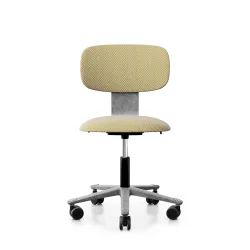 Arbeitsstuhl HAG Tion 2160 ohne Armlehnen, Gelb/Silbergrau, Neu, Ergonomischer Stuhl - ideal für flexibles Arbeiten
