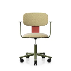 Arbeitsstuhl HAG Tion 2160 mit Fixarmlehnen, Gelb/Grün, Neu, Ergonomischer Stuhl - ideal für flexibles Arbeiten